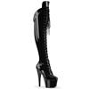 Pleaser - ADORE3014 Plateau overknee Laarzen - Zwart Product image